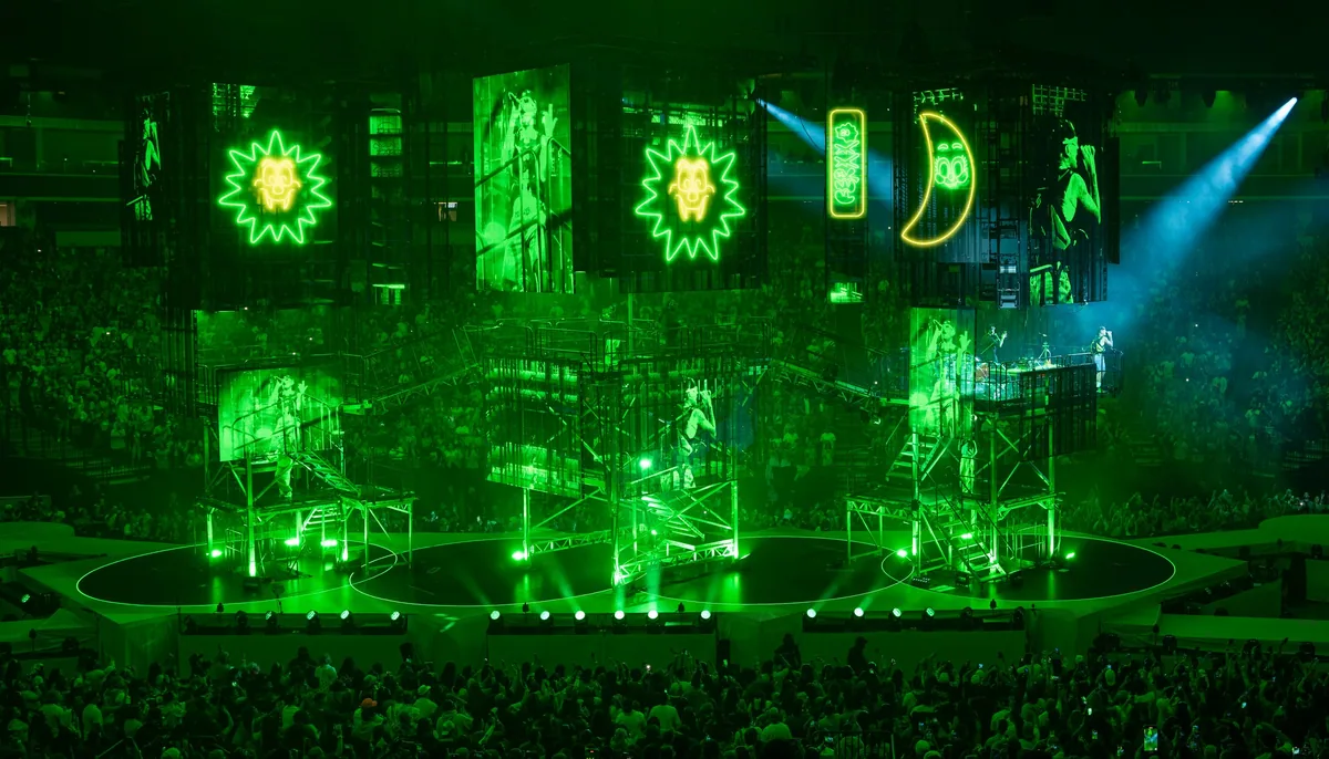Feid, stage design by Meg Sinclair